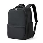 Hanke Expandable Carry on Backpack Business Travel Laptop Backpack for Men Women Computer Bag Fits 15.6 Inch Notebook, Black, 16 Inch, Expandable Backpack With Luggage Strap