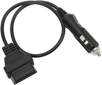 Cable de Alimentación de Emergencia OBDII, Práctico Cable OBD2 Macho a Mechero para Coche