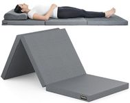 FOVERA Foldable Mattress Single Bed, Premium High Resilience Foam Folding Mattress for Floor Sleeping, Guest & Travel Bed | 3-Fold, Portable, Compact, Easy to Store (75 x 28 x 2.5 Inch)
