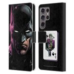 Head Case Designs Officially Licensed Batman DC Comics Batman Three Jokers Leather Book Wallet Case Cover Compatible with Samsung Galaxy S24 Ultra 5G