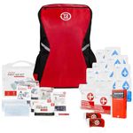 72HRS Essential Emergency Preparedness Kits - 3 Day Survival Backpack or Bug Out Bags for Earthquake, Hurricane, Tornado, Flood, Tsunami, Wildfire, Bad Weather, Nuclear Disaster (Red 2 Person)