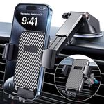 Chiclish Phone Holders for Your Car [Upgraded Suction Cup Protection] Car Phone Holder Dashboard Windshield Air Vent 3 in 1 Hands Free Car Phone Mount Fit for iPhone Android Smartphones