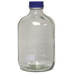 Karter Scientific 5000ml Glass Round Media Storage Bottles with GL60 Screw Cap, 3.3 Borosilicate, (Single)