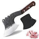 KENTROON Kitchen Knife,High Carbon Steel Hand Forged Chef's Knife Full Tang Design Ideal for Restaurant,Kitchen Outdoor BBQ