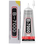 3.7oz B7000 Rhinestone Clear Glue for Jewelry Making, 110 ml Multipurpose Adhesive Jewlery Glue for Fabric, Tumblers, Rhinestones DIY Crafts, Nail Art, Makeup, Shoes, Cell Phones, Tablet, Wood