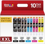 E-Z Ink Compatible Ink Cartridge Replacement for Canon 280 281 PGI-280XXL CLI-281XXL Compatible with PIXMA TR7520 TR8520 TS6120 TS6220 TS6320 TS8120 TS9120 TS9521C TS702 Printer (10 Pack)