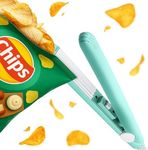 Mini Bag Sealer Heat Seal Machine - Mini Vacuum Sealer Mini Heat Sealer Machine Accessories Food Sealer - Chip Bag Sealer Portable Plastic Bag Sealer Machine with 45’’ Power Cable Impulse Heat Sealer