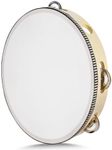 Flexzion Wooden Round Tambourine fo