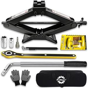 Car Jack, Scissor Jack, Car Jack Kit 3 Ton (6614 lbs), Emergency Tire Kit with Lug Wrench,Suitable for Sedan, Coupe, SUV, MPV and Most Vehicle