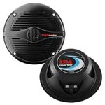 BOSS Audio Systems MR50B 5.25 inch Marine Stereo Boat Speakers - 150 Watts (pair), 2 Way, Full Range, Tweeters, Coaxial, Weatherproof, Sold in Pairs