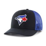 47 Brand MLB Toronto Blue Jays Men's Trucker Adjustable Hat - Royal Blue/Black