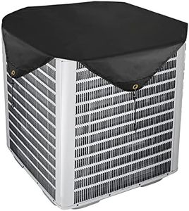 Pusonor Air Conditioner Covers for Outside Units, Central AC Cover for Outdoor Unit Heavy Duty Water-Resistant Top Cover 28 x 28 Inch, Black