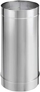 DuraVent 6DBK-48SS DuraBlack Stainless Steel Single Wall Interior Stove Pipe Straight Length; Connecting Woodstoves To Chimney, 24-Gauge Steel Construction, Lock-Seemed, 6" Inner Diameter x 48" Length