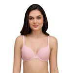 NYKD Encircled with Love Everyday Cotton Pushup Bra for Women, Wired, Full Coverage, Lightweight-Adjustable Straps Bra- Bra, NYB249, Pink, 30A, 1N