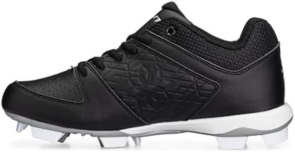 Women's Diamond Softball Cleat, Black/Black, 6.5