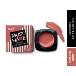 Iba Must Have Everyday Lip & Cheek Tint - Forever Nude, 8g | Enriched with Vitamin E and Rosehip Oil | Light Creamy Texture, High Payoff, Smooth Natural Finish, Nourishes & Hydrates Dry Chapped Lips, Blush & Eyeshadow