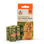 BarkButler x FOFOS Poop Bag Refills,Biodegradable Dog Poop Bags (Pack of 4) (68 Bags, Biodegradable resin, Black & Green)