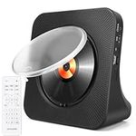 CD Player Portable with Bluetooth, HoneTeek Rechargeable CD Players for Home with HiFi Speakers, CD Music Player with Remote for Kid & Adult Gift,Timer & FM Radio, USB & AUX Port, LED Screen