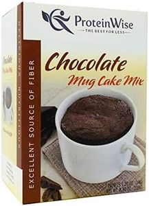 ProteinWise High Protein Mug Cake Mix, Chocolate, Gluten Free, Trans Fat Free, High Fiber, Diet Healthy Snack, 7 Count