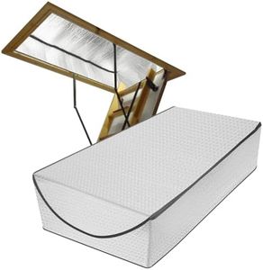 YUJHON Attic Door Insulation Cover - 25" x 54" x 11",Attic Stairs Insulation, Fireproof Tent with Zipper for Pull Down Hatch Ladder - Thick, Energy Saving
