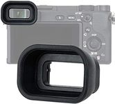 JJC KIWIFOTOS Ergonomic Long Camera Eye Cup for Sony Alpha a6600 a6500 a6400, a6600 Eyecup, a6500 Eyecup, a6400 Eyecup, Sony a6600 Eye Piece, Viewfinder Replaces Sony FDA-EP17 Eyecup, Soft Silicone