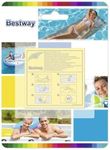 Bestway Heavy Duty Repair Patch, Swimming Pool Patch Repair Kit, Pool Puncture Repair Patch, 10 Patches, Multicolor,62068