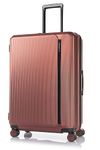 Samsonite Trolley Bag for Travel | Myton 75 Cms Polycarbonate Hardsided Large Check-in 4 Wheels Luggage Bag | Spinner Suitcase for Travel | Trolley Bag for Travelling, Matte Copper