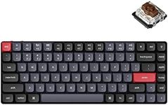 Keychron K3 Pro Wireless Custom Mechanical Keyboard, 75% Layout QMK/VIA Programmable Bluetooth/Wired RGB Ultra-Slim with Hot-swappable Gateron Low-Profile Brown Compatible with Mac Windows Linux