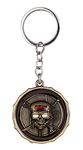 RainSound Metal Pirates of the Carrinbean Skull Rotating Keychain(Gold)