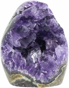 Amethyst Crystal Rock, Real Amethyst Stone, Amathesis Crystal Cluster Geode, Purple Crystals and Healing Stones, Amatista Piedra Natural, Cuarzos Originales De Energia Y Piedras, Columnar(500 gram)