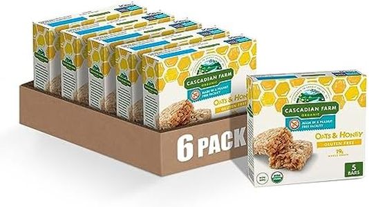 Cascadian Farm Organic Granola Bar, Oats and Honey, 5 Bars, 6 oz (Pack of 6)