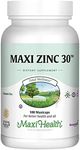 Zinc 30 - Zinc Vitamin with Enzymax for Enhanced Absorption - Highest Potency Immune Support - Glycinate Chelated Zinc Supplements for Adults - Zink Vitaminas - Kosher Made in USA - 100 Count Capsules