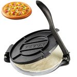 VEVOR Tortilla Press, 8 Inch Tortilla and Roti Maker, Cast Iron Heavy Duty Tortilladora Press, Pre-Seasoned Pataconera Maker with 100 Pcs Parchment Paper, Dough Maker for Flour Tortilla, Tawa, Silver