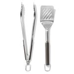 OXO Good Grips Grilling Tools, Tongs and Turner Set, Black