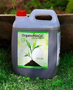 OrganoMagic Liquid Plant Booster | Speed Growth & Immunity | NPK Plant Growth Supplement | Organic Manure Fertilizer for Home, Indoor & Outdoor Garden | 5 Ltr