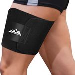 supregear Groin Wrap Brace, Adjustable Quadriceps Support and Thigh Brace for Women Men Hip, Groin, Hamstring, Joints, Arthritis, Pulled Muscles, Hip Pain, Black