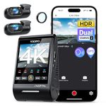 VIOFO A229 Pro 3 Channel 4K HDR Dash Cam, Dual STARVIS 2 Sensors IMX678 & IMX675, 4K+2K+1080P Front Inside and Rear Triple Car Camera, 5GHz WiFi GPS, Voice Control, 24H Parking Mode (A229 PRO 3CH)