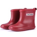 Toddler Rain Boots Baby Rain Boots Short rain boots for toddler Easy-on Lightweight and Waterproof