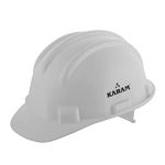 KARAM PN501 Safety Helmet for Men | Construction Helmet | Manual Type Adjustment with Side Slot for Attachment | Work Helmet with Adjustable Chin Strap | is:2925:1984 Certifed | White