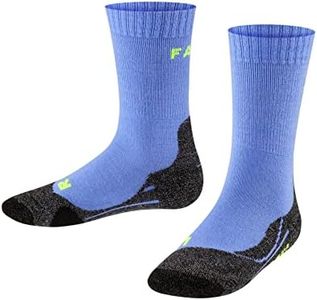 FALKE Unisex Kids TK2 Explore Hiking Socks, Blue (Blue Note 6545), 10-12.5