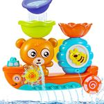 Jovicos Baby Bath Toys, Bear Bathtub Toy for Toddlers 1-3, Kids Water Toys for Waterfall Shower Toys Game, Bath Time Baby Toy for 1 2 3+ Year Old Boy Girl Toddler Gift Toys Set