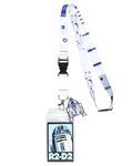 Star Wars R2-D2 Robot Droid Lanyard ID Badge Holder with 2.5" Rubber Charm