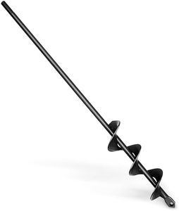 Auger Drill Bit for Planting 1.6x16.5inch Extended Length Garden Auger Spiral Drill Bit for Planting Bulbs Flowers Planting Auger for Drill Post Hole Digger for 3/8”Hex Drill