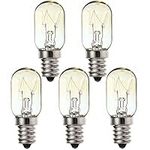 15W E14 Screw Salt Lamp Bulbs 230V, Scentsy Warmer Bulb Small Edison Screw SES Warm White 2700K, E14 Sewing Machine Light Bulb, Pygmy Fridge Bulb 15W E14 T20 Tubular Bulb (5-Pack)