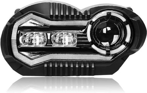 E-Mark Approved LED Headlight High Low Beam with DRL LED Headlamp Assembly Compatible with BMW R1200GS 2004-2012 R1200GS Adventure 2005-2013
