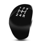 Madezz Gear Knob Cover, for Ford Fiesta Focus 5 Speed ABS Black Car Gear Knob Head Cover