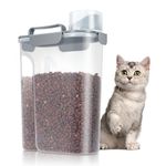 TBMax 5L Cat Food Storage Container with Lid, Portable Pet Food Container with Large Spout & Measuring Cup, Airtight Pet Food Storage Container for Dogs, Birds, Indoor, Outdoor