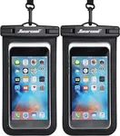 Hiearcool Universal Waterproof Case, Waterproof Phone Pouch Compatible for iPhone 14 13 12 11 Pro Max XS Plus Samsung Galaxy S22 Cellphone Up to 7.2", IPX8 Cellphone Dry Bag for Vacation-2 Pack