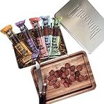 Carnivore Club 5-Pack Exotic Salami Sampler Wild Game Meat Gift - Comes in Premium Gift Tin - Kangaroo Bison Wild Boar Elk Venison - Meat Sampler Gourmet Food Gift Basket - Salami Assortment Gift Pack