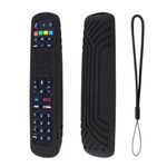 CALDIPREE Silicon Case Cover Pouch Compatible with Jio TV Remote (Black)